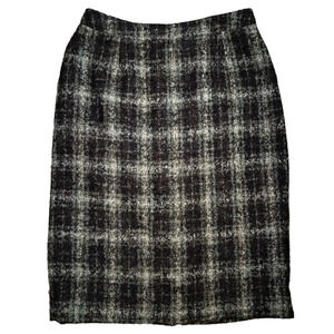 Holland & Holland Size 12 US 8 Baby Alpaca Pencil Skirt